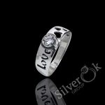 Каблучка з написом Love 12022