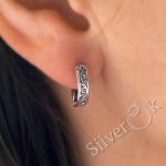 Вузькі Ажурні сережки 20018 - Зображення 2