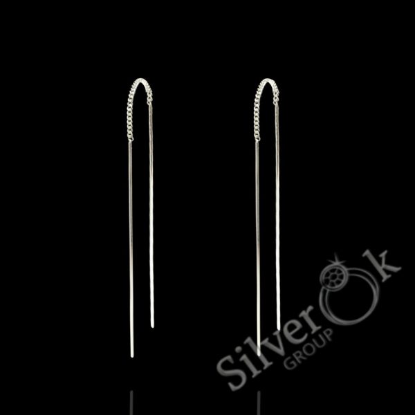 Сережки протяжки Палички 21023 - Зображення 1