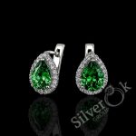 Сережки Краплі з фіанітами 22069/2