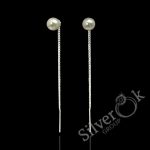 Сережки протяжки з Імітацією Перлів 23016/1