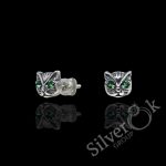 Сережки Кішки з закрутками 23284/1