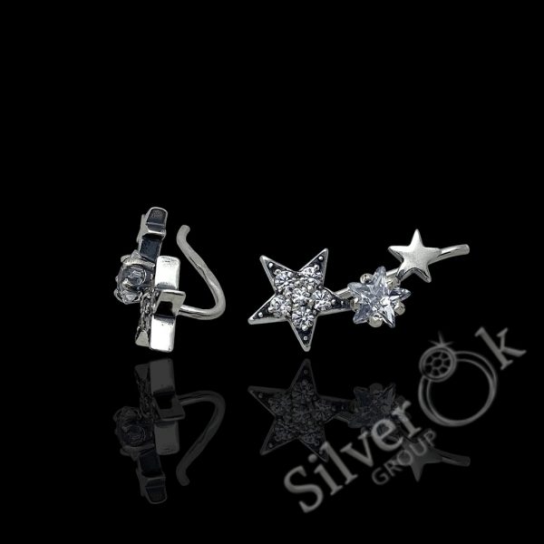 Сережки кафи Зірочки 24043 - Зображення 1