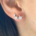 Сережки кафи Зірочки 24043 - Зображення 2