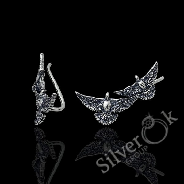 Сережки кафи Два Голуби 24057 - Зображення 1