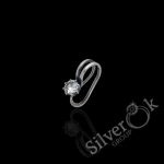 Сережка-кліпса з фіанітом 24070