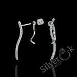 Оригінальні сережки з закруткою 24073