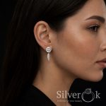 Сережки Перо з закрутками 24090 - Зображення 2