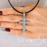 Великий Хрест з фіанітами 35028 - Зображення 4