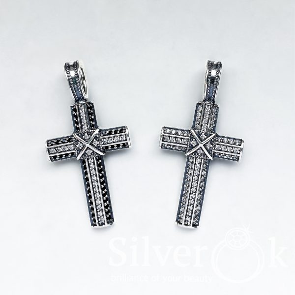 Великий Хрест з фіанітами 35028 - Зображення 3