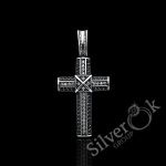 Великий Хрест з фіанітами 35028