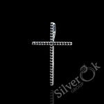 Витончений Хрестик всипаний фіанітами 35101 - Зображення 4