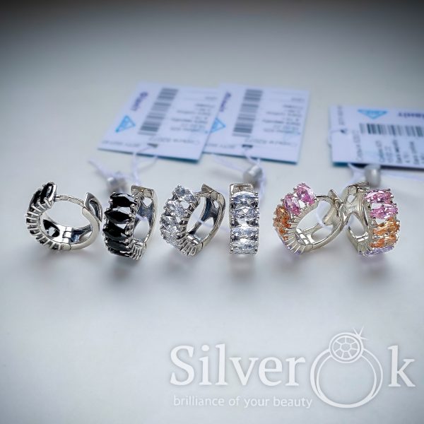 Сережки з маркізами 82072 - Зображення 2