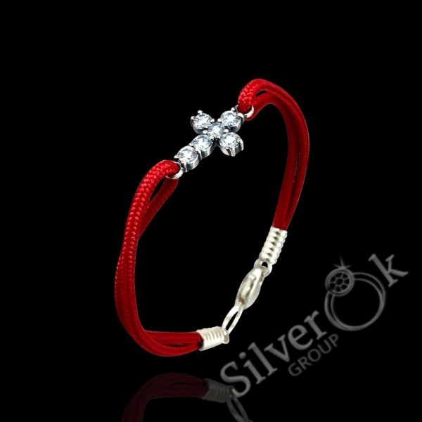 Браслет з Хрестиком із фіанітів 60001/16 - Зображення 1