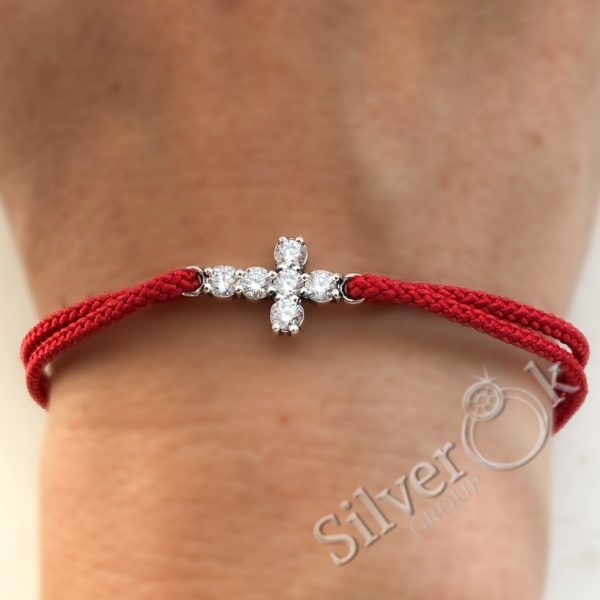 Браслет з Хрестиком із фіанітів 60001/16 - Зображення 2