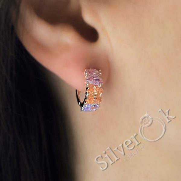 Сережки з маркізами 82072 - Зображення 3