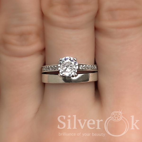 Подвійна каблучка 12049 - Зображення 2