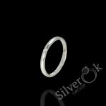 Вузька каблучка з фіанітом 11000/1