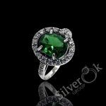 Розкішна каблучка з фіанітами 11207