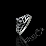 Каблучка Корона з фіанітами 11309