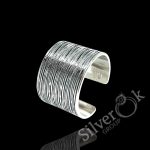 Фактурна розімкнута каблучка 12033