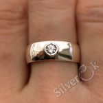 Широка гладка каблучка 12060 - Зображення 2