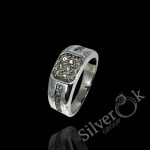 Каблучка з фіанітами 15068