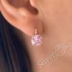 Сережки з великим фіанітом 20422 - Зображення 2