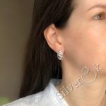 Класичні ажурні сережки 20428 - Зображення 3