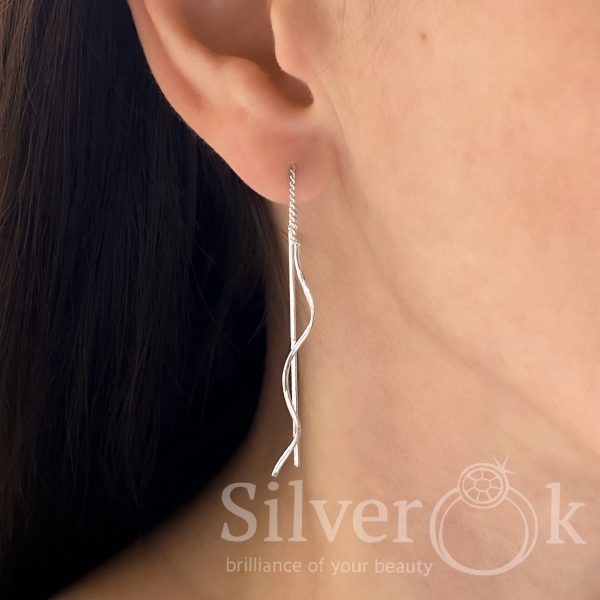 Сережки протяжки різної форми 21025 - Зображення 2