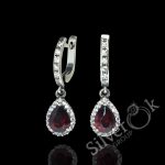 Сережки з підвіскою Крапля 22069/1