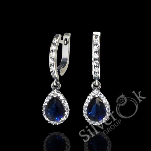 Сережки з підвіскою Крапля 22069/1 - Зображення 4