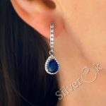Сережки з підвіскою Крапля 22069/1 - Зображення 3