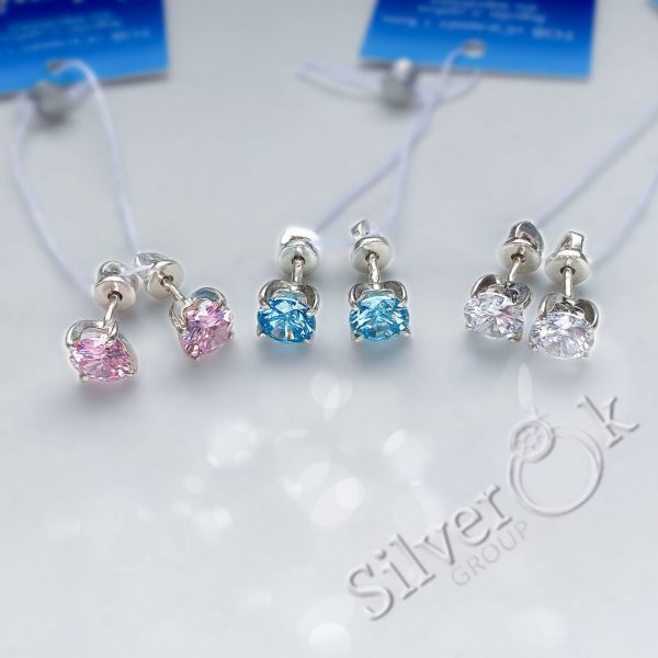 Сережки з закруткою 23059 - Зображення 2