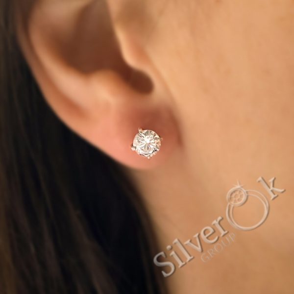 Сережки з закруткою 23059 - Зображення 3