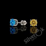 Сережки з закруткою 23059