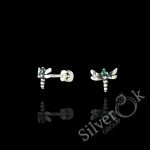 Сережки Бабки з закрутками 23076/1