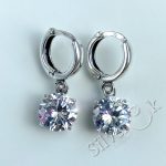 Сережки Конго з великим фіанітом 23153/2 - Зображення 7