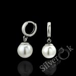 Сережки Конго з імітацією перлів 23153/3