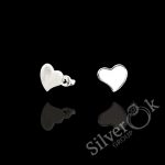 Сережки Сердечка з закрутками 23256