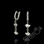 Сережки з підвісками Пташками 24025