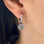 Сережки з круглою підвіскою D&G 24032 - Зображення 2