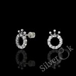 Сережки Корони круглі 24042