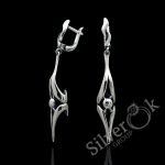 Сережки з довгою підвіскою 24047