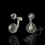 Ажурні сережки джекети 24049