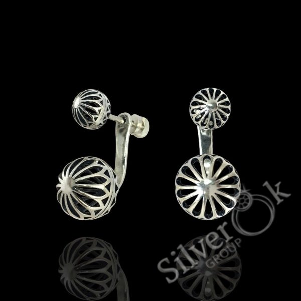 Ажурні сережки джекети 24049 - Зображення 1