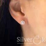 Сережки Квіточки з закруткою 24054 - Зображення 2