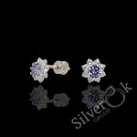 Сережки Квіточки з закруткою 24054 - Зображення 4