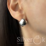 Сережки в стилі мінімалізм 24067 - Зображення 2