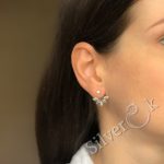 Сережки джекети Квітки 24075 - Зображення 2